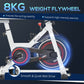 HOMCOM Exercise Spin Bike With 8KG Flywheel & LCD Display