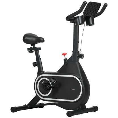 SPORTNOW Indoor Exercise Bike With Silent Flywheel & LCD Display