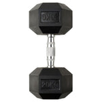 HOMCOM HEX Dumbbell 20KG Single