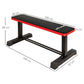 SPORTNOW Flat Weight Bench with Dumbbell Rack