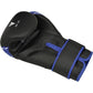 1 x RDX Kids 4B Robo Black and Blue boxing glove. Palm side