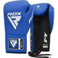 RDX APEX Competition/Fight Lace Up Boxing Gloves Blue