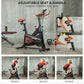 SPORTNOW Indoor Exercise Bike, Adjustable seat, Tablet Holder, LCD Monitor