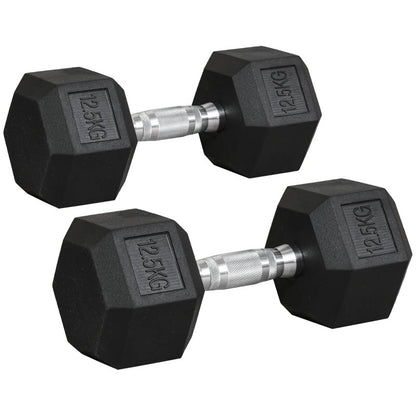 HEX Dumbbells 12.5kg Pair