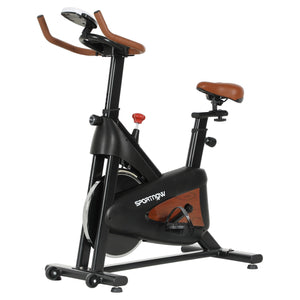 SPORTNOW Indoor Exercise Bike, Adjustable seat, Tablet Holder, LCD Monitor