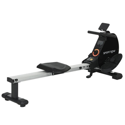 SPORTNOW Folding Rowing Machine, 16-Level Magnetic Rower Machine and LCD Monitor