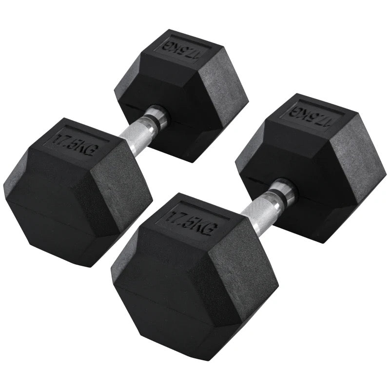 HEX Dumbbell 17.5kg Pair