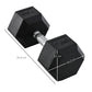 HEX Dumbbell 17.5kg Pair