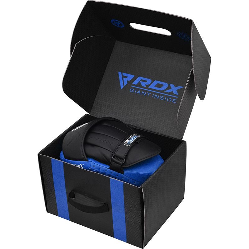 RDX APEX Curved Training Focus Pads Blue. Boxed, Open.