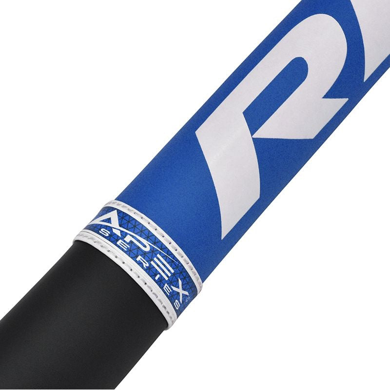 RDX Apex Pro Training Precision Stick Blue, display of logo.