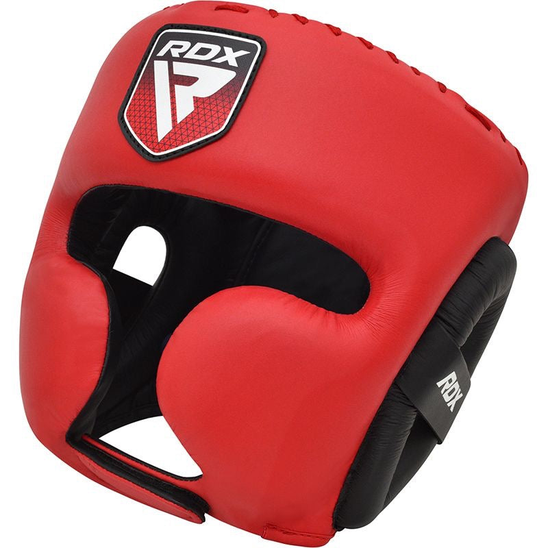 RDX Apex Boxing Head Gear With Cheek Protector, Red.