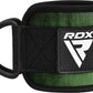 RDX A4 Ankle Straps For Gym Cable Machine-Green-Single