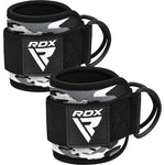 RDX A4 Ankle Straps For Gym Cable Machine-Cammo Grey-Pair