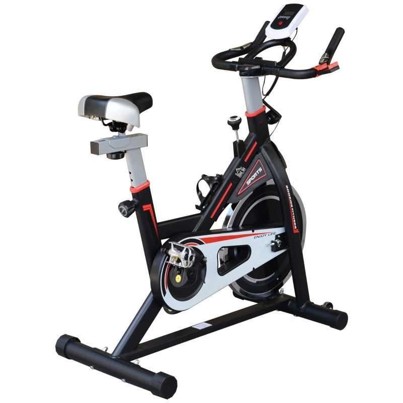 HOMCOM 8kg Flywheel Stationary Exercise Bike 