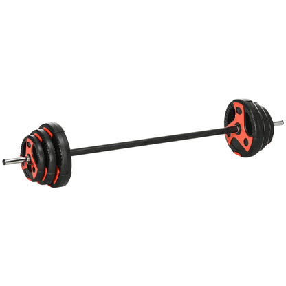 SPORTNOW 20kg Adjustable Barbell Weights Set