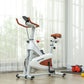 SPORTNOW Indoor Exercise Bike, Adjustable seat, Tablet Holder, LCD Monitor