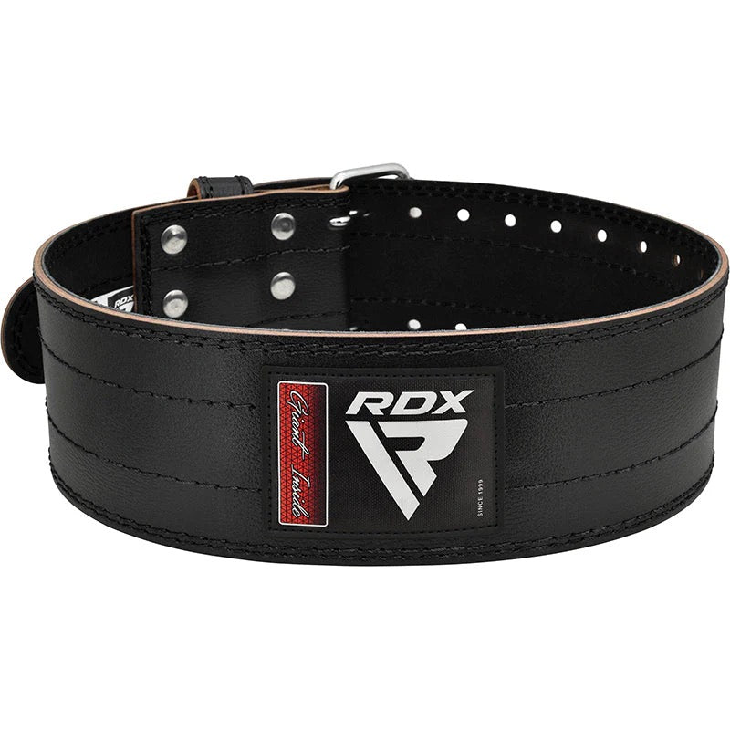 RDX D1 4 Powerlifting Leather Gym Belt