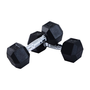 HOMCOM 2x8kg HEX Dumbbells