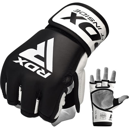 RDX T9 Hearse Leather MMA Gloves