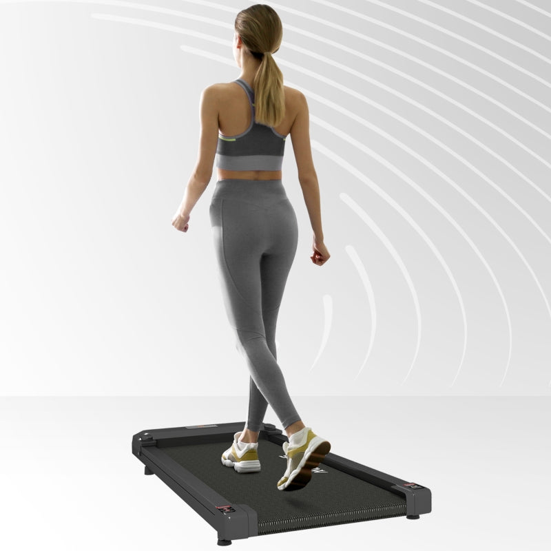 SPORTNOW Under Desk Treadmill, Walking Pad, Remote Control, LED Display, 1-6km/h