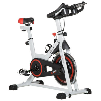 HOMCOM Exercise Spin Bike With 8KG Flywheel & LCD Display