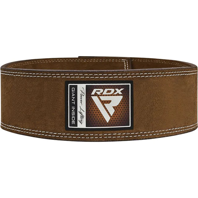 RDX 10mm Large Brown Leather Powerlifting Belt