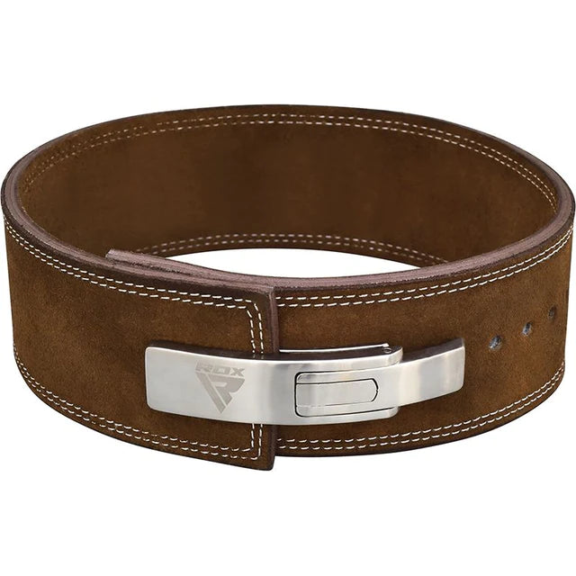 RDX 10mm Large Brown Leather Powerlifting Belt