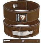 RDX 10mm Large Brown Leather Powerlifting Belt