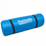 A blue Komodo Sport 15mm Yoga Gym Mat