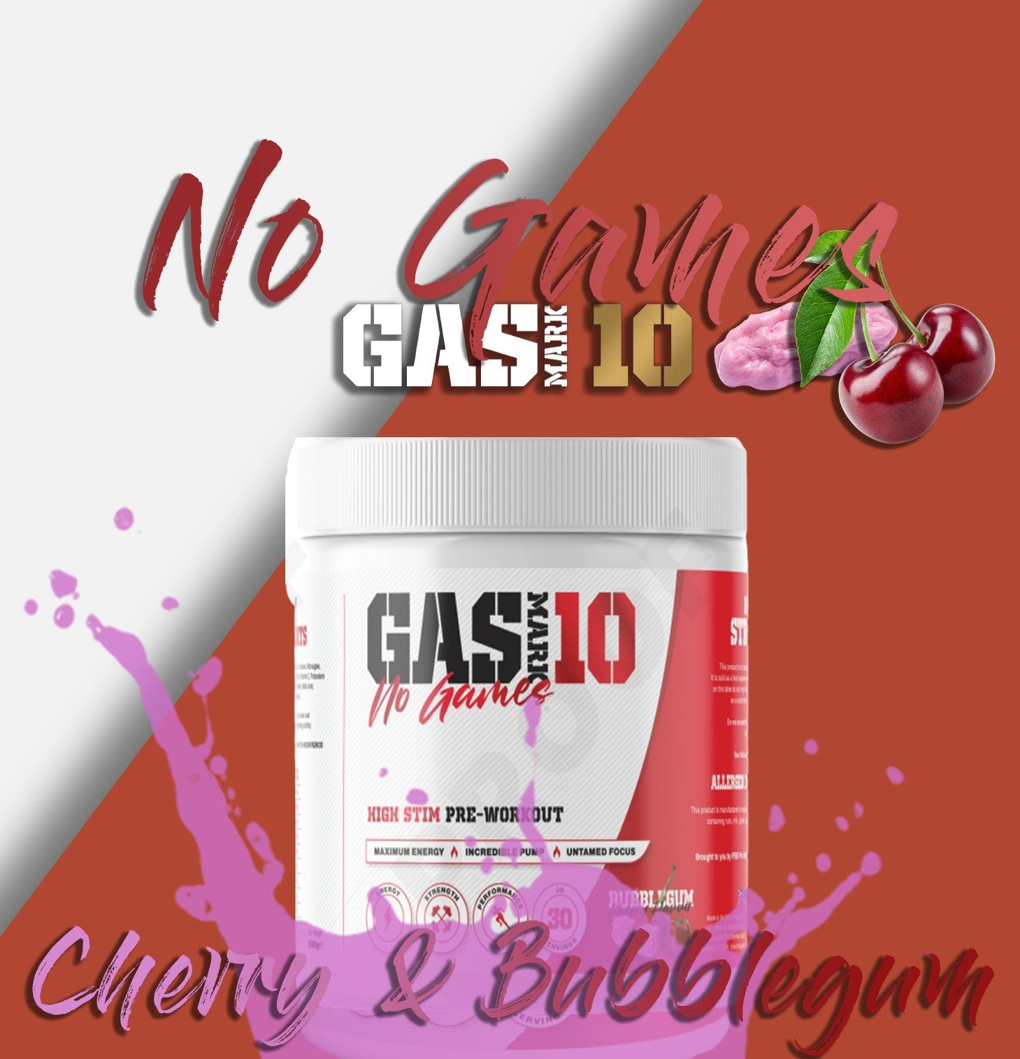 Gas Mark 10 No Games - High Stim Preworkout