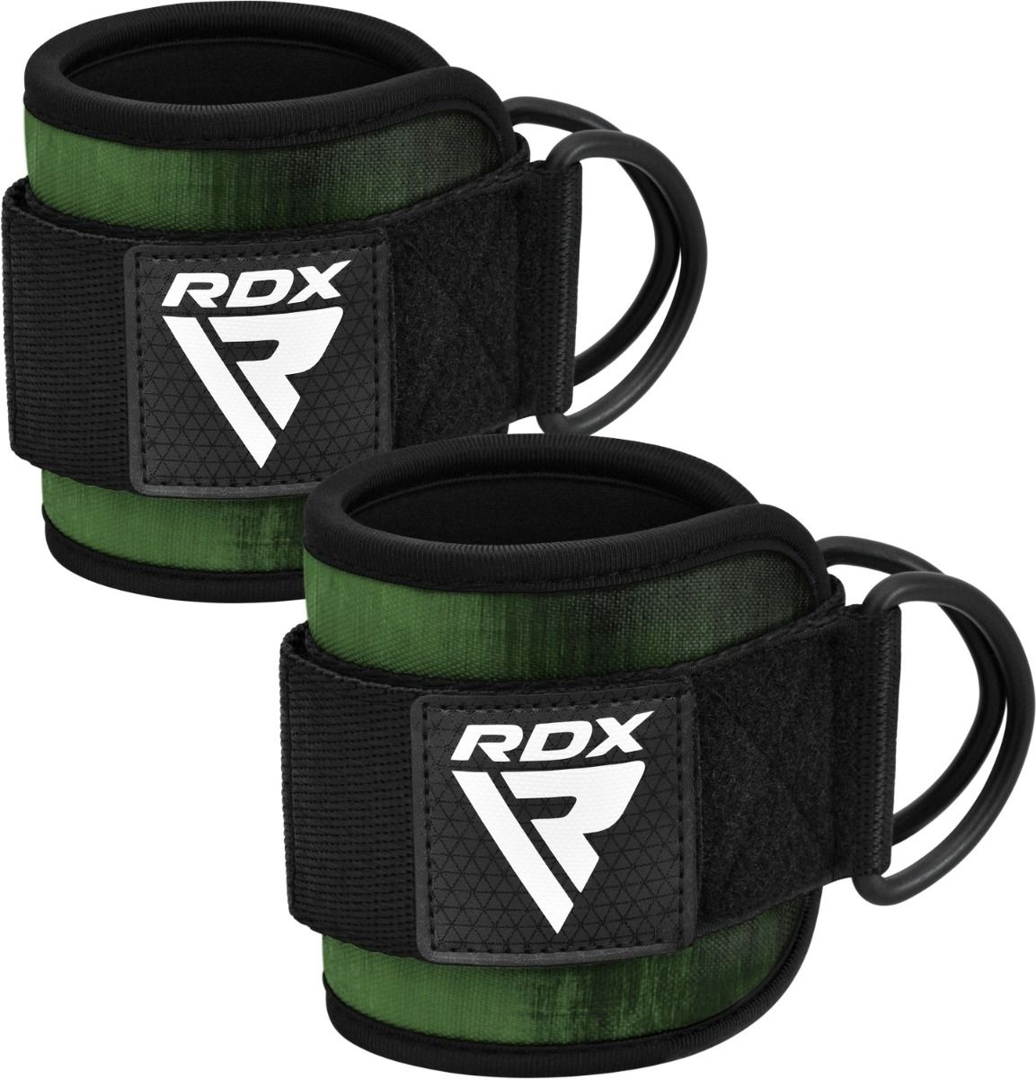 RDX A4 Ankle Straps For Gym Cable Machine-Green-Pair