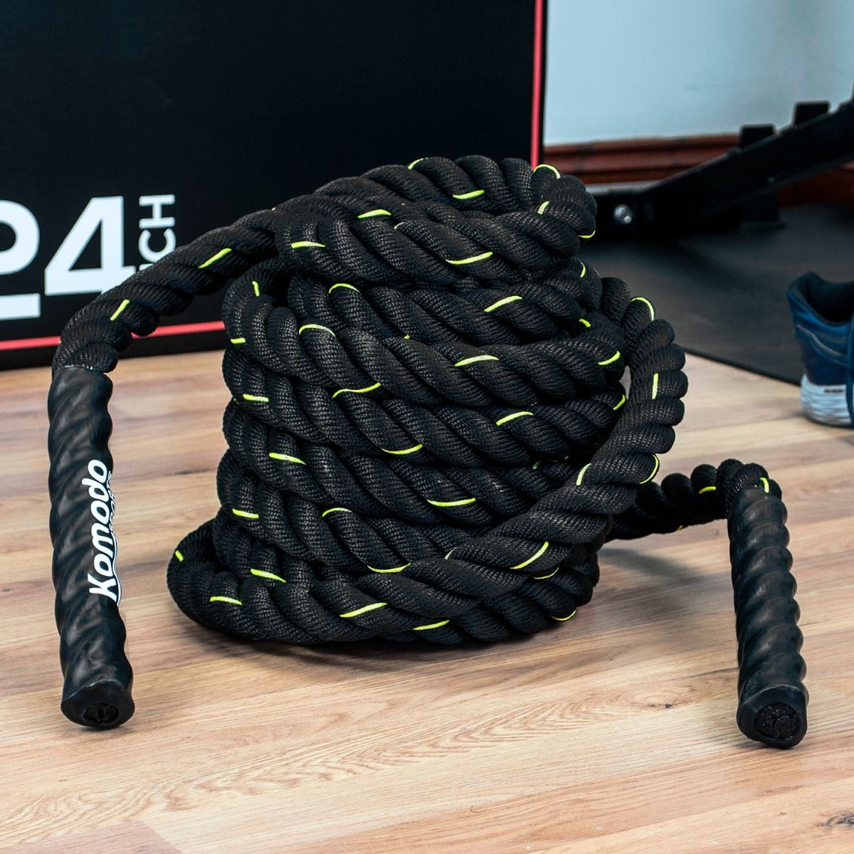 Komodo Sports 9 Metre Battle Rope black & yellow