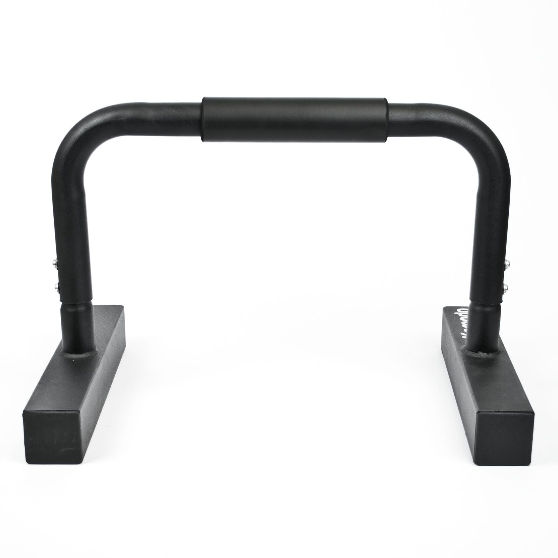 a pair of black Komodo Sports 30cm Parallel Dip Bars