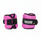 A pair of pink Komodo Sports Neoprene Ankle Weights