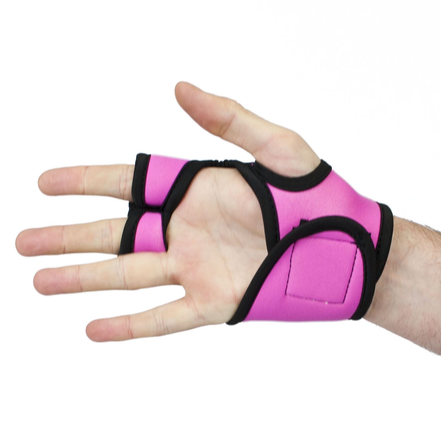 a pair of Komodo Sports Weighted Gloves in Pink