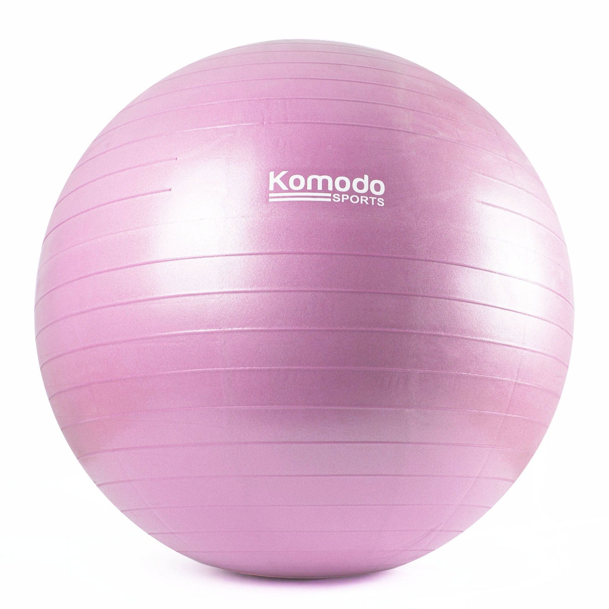 a pink Komodo 65CM Yoga Exercise Ball