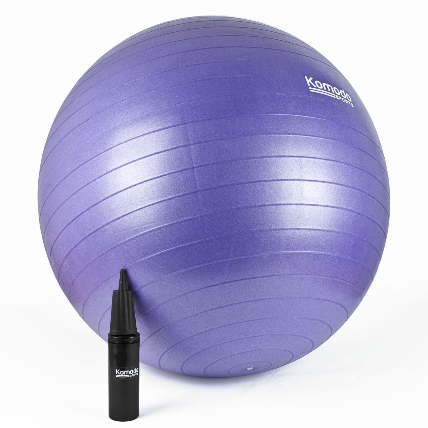 a purple Komodo 65CM Yoga Exercise Ball