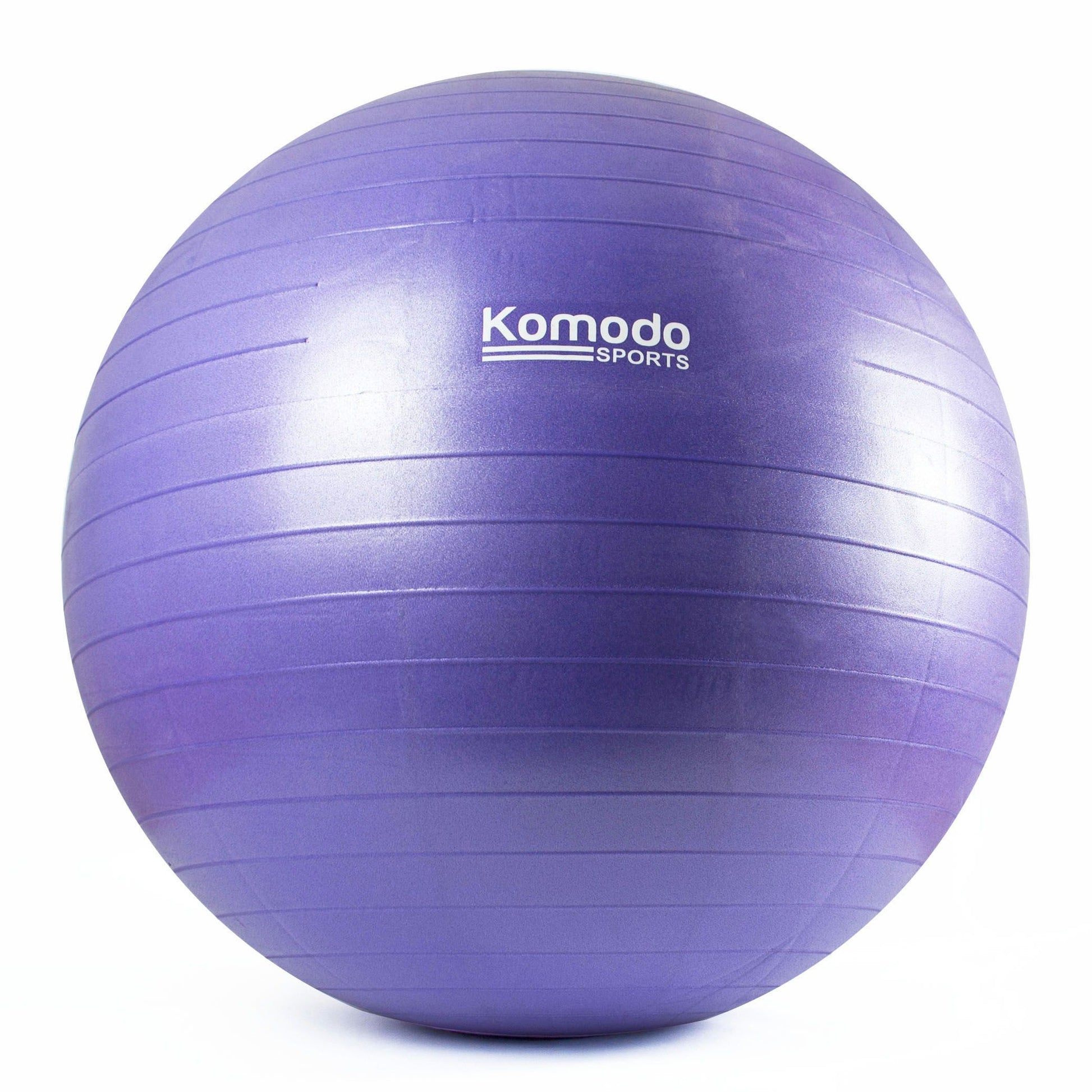 a purple Komodo 65CM Yoga Exercise Ball