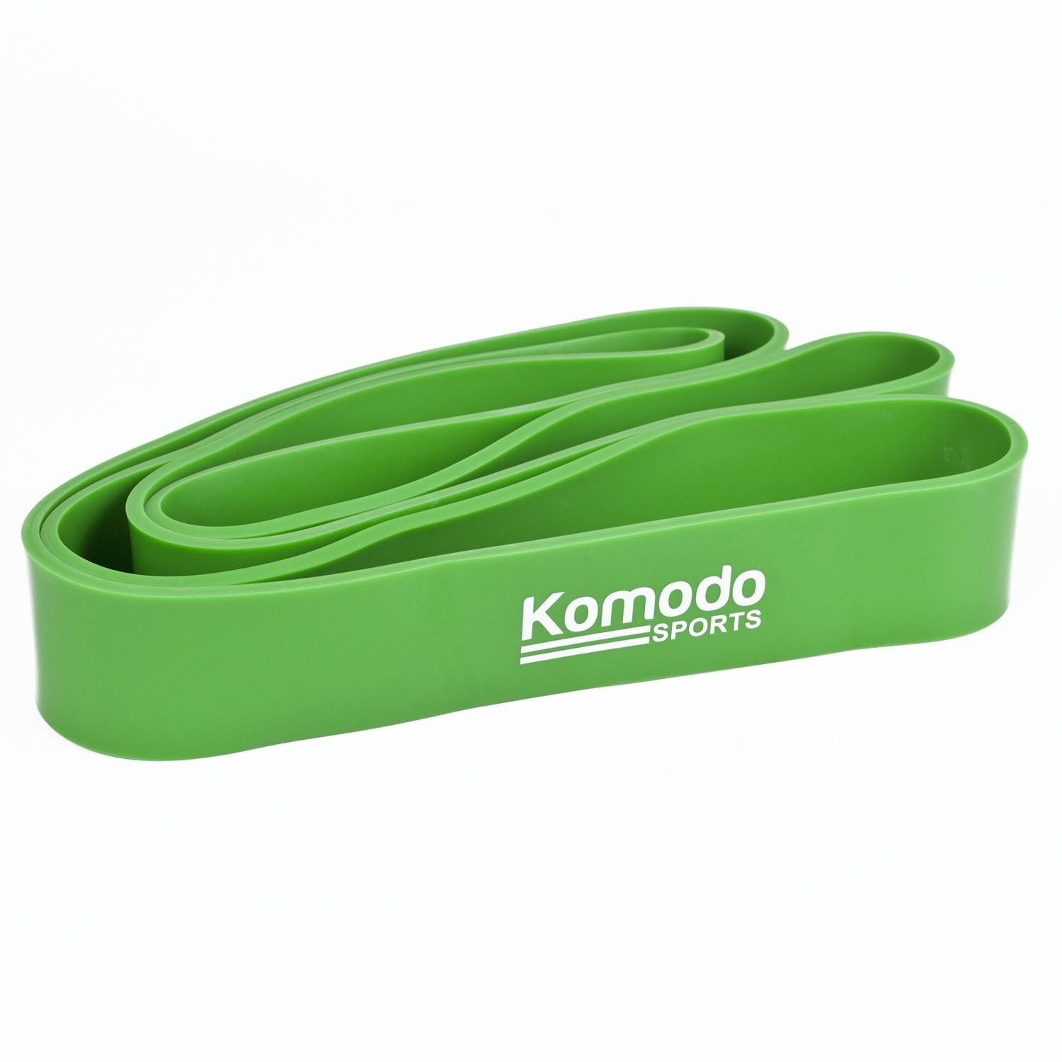 Komodo Sport Green Resistance Band - 45mm used for adding resistance to body movement