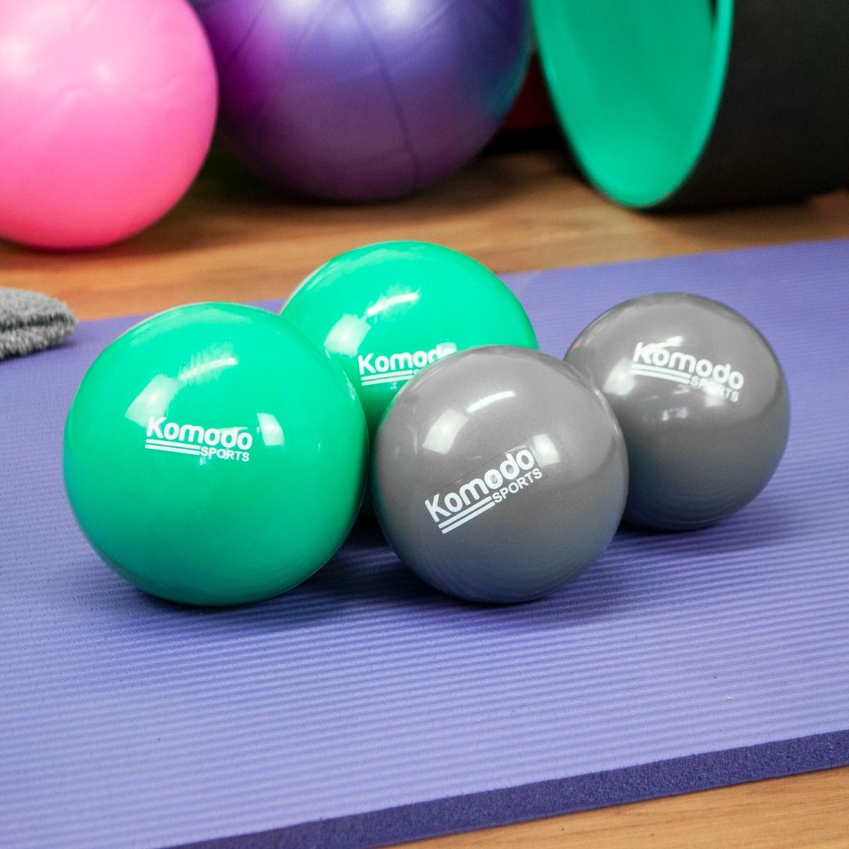 Komodo Sports Green Weighted Toning Balls