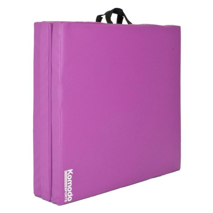 A purple Komodo Sports Tri Folding Yoga Mat