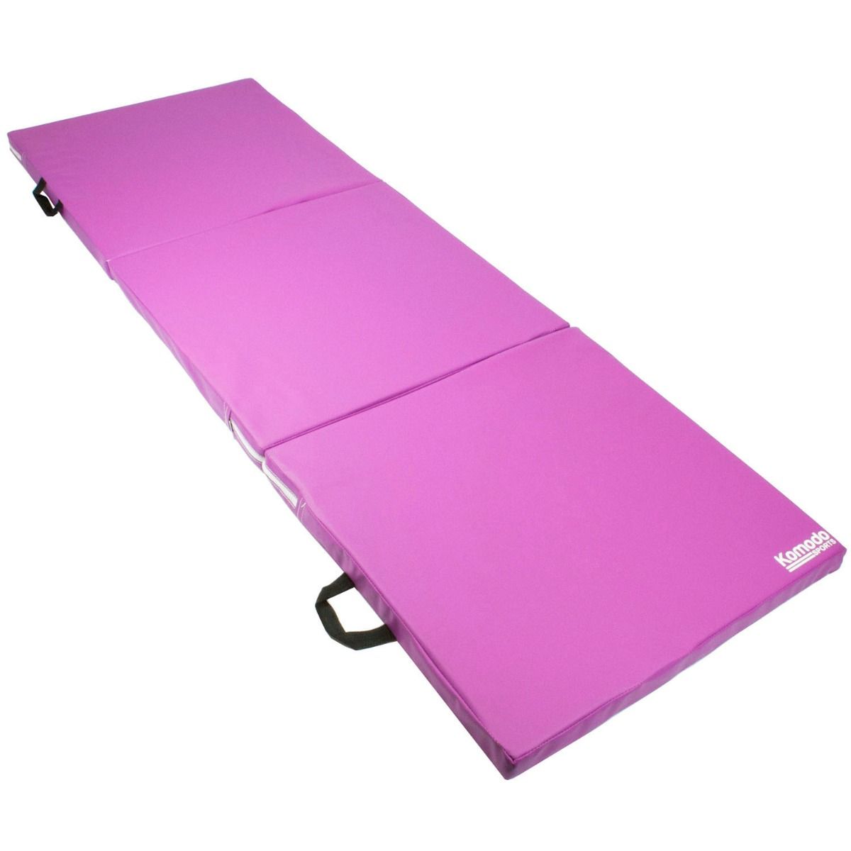 A purple Komodo Sports Tri Folding Yoga Mat