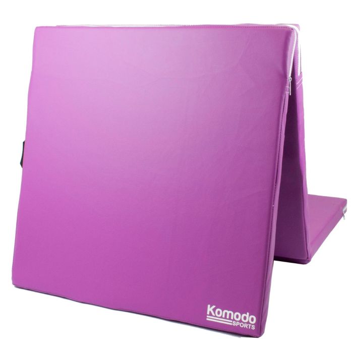 A purple Komodo Sports Tri Folding Yoga Mat