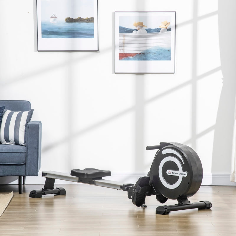 Adjustable Magnetic Rowing Machine With LCD Digital Monitor