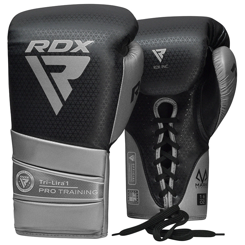 1 X Pair RDX L2 Mark Pro Silver Training Boxing Gloves