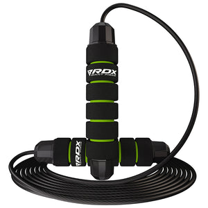 RDX W1 Jump Rope With Foam Handles-Green